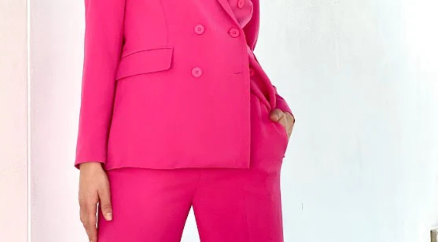 Hot pink jacket & wide leg pants $259