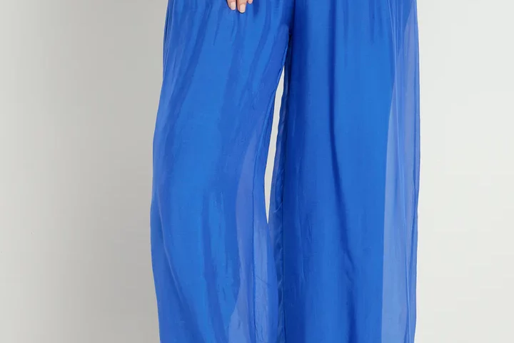 LSP21-255A layered silk pants $125