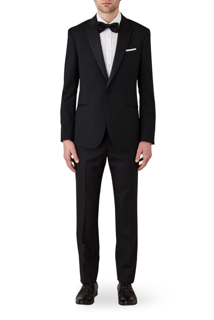 Uberstone Malik 8002  Black slim fit  Wool blend Tuxedo $399